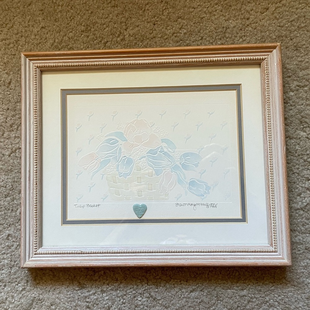 1980s Vintage Framed Wall Art Decor